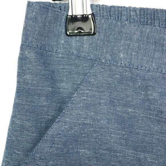 Alfred‎ Dunner St Augustine Capri Pants Blue Chambray Linen Pull On 16 - Picture 7 of 11